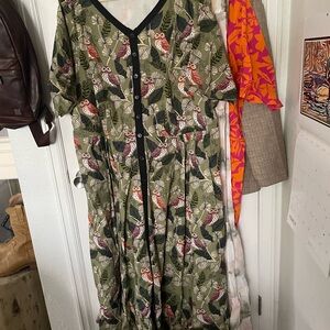 Floral Green Dress